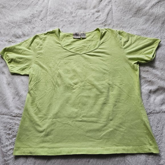 Vintage Northwest Blue Casuals Stretch Light Green Short Sleeve Shirt XL - Picture 1 of 5